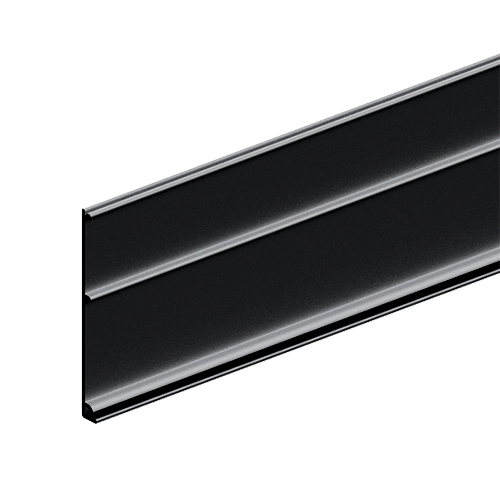 Infinity Slide 69kg covercap backside for running rail (ceiling), glass/wood L=1mtr, aluminum black anodized