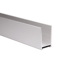 U-profile 33x22x2mm panel thickness max. 16mm L=5000mm, alum. natural anodized