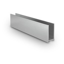 U-profile 43x22x2mm panel thickness max. 16mm L=5000mm, aluminum mill finish