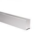 U-profil 43x27x3mm panel tykkelse maks. 19mm L=5000mm, aluminium natur eloksert
